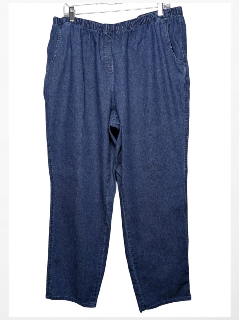 Components Pull On Denim Jeans 18W Elastic Waist